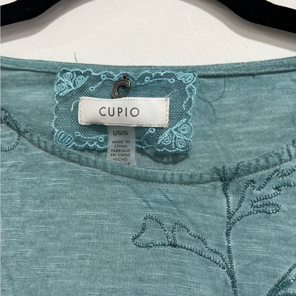 Large Cupio Blue embroidered Blouse